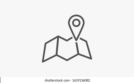 Geolocation map pin vector icon. Geolocation map pin for phone icon.Geolocation map pin for the Navigator icon. Geolocation map pin for online