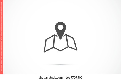 Geolocation map pin vector icon. Geolocation map pin for phone icon.Geolocation map pin for the Navigator icon. Geolocation map pin for online
