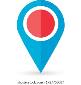 Geolocation marker isolated icon vector