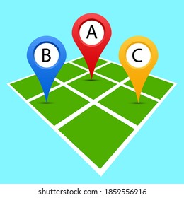 Geolocation on the map for fast search the needed place