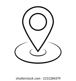 Geolocation point terrain icon map pin address sign