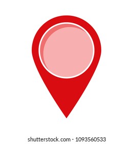 Geolocation vector icon, map pin sign.