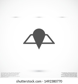 Geolocation vector icon. Geolocation for phone icon. Geolocation for the Navigator icon. Geolocation for online search. badge icon 10 eps. Lorem Ipsum.