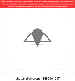 Geolocation vector icon. Geolocation for phone icon. Geolocation for the Navigator icon. Geolocation for online search. badge icon 10 eps. Lorem Ipsum.