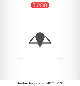 Geolocation vector icon. Geolocation for phone icon. Geolocation for the Navigator icon. Geolocation for online search. badge icon 10 eps. Lorem Ipsum.