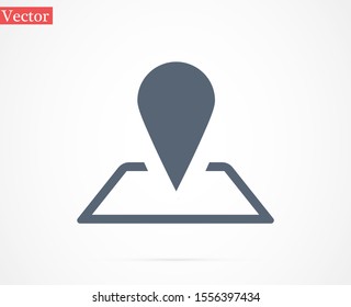 Geolocation vector icon. Geolocation for phone icon. Geolocation for the Navigator icon. Geolocation for online search. badge icon 10 eps. Lorem Ipsum.