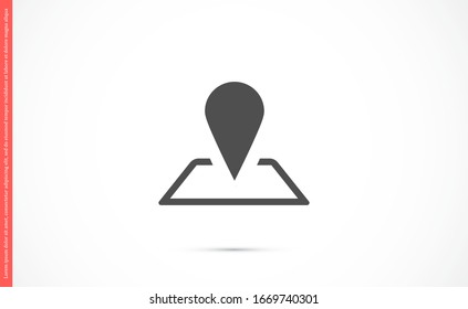 Geolocation vector icon. Geolocation for phone icon. Geolocation for the Navigator icon. Geolocation for online search. badge icon 10 eps. Lorem Ipsum.