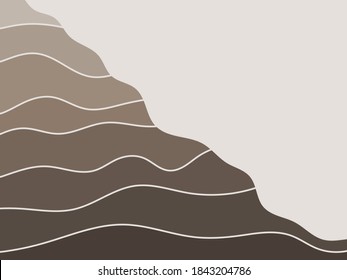 Geologic layered slope. Sedimentary structure.