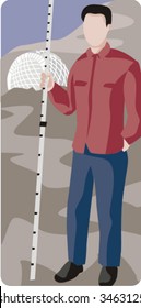 Geological exploration vector illustration. Check my portfolio for more of my geology and ecology series as well as thousands of other great vector items.