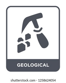geological icon vector on white background, geological trendy filled icons from Museum collection, geological simple element illustration