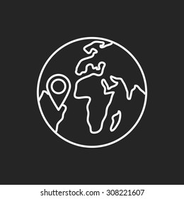 Geological line icon