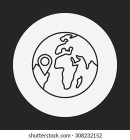 Geological line icon