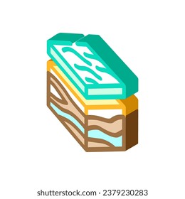 geological modeling isometric icon vector. geological modeling sign. isolated symbol illustration