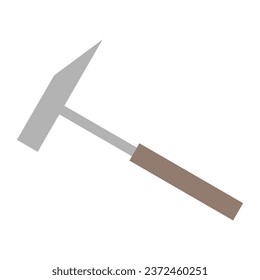 Geological pick. Rock hammer. Rock pick.