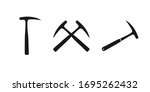 Geological rock pick hammer set