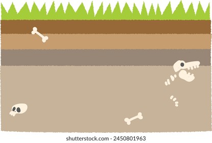 Hintergrundmaterial für die geologische Schichtdarstellung