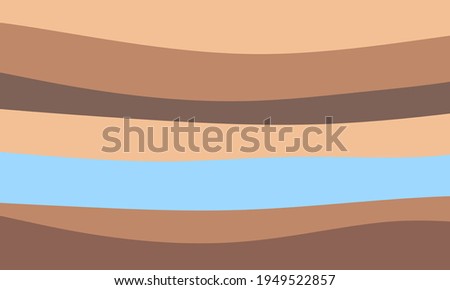 Geological subsurface. groundwater in layered bedrock.