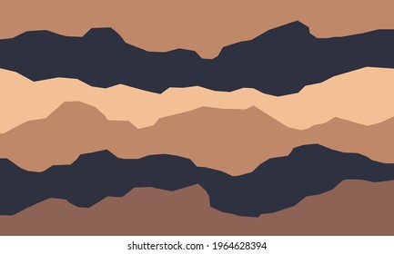 Geological Subsurface. Layered Of Rock And Organic Strata. Geologic Cross Section.