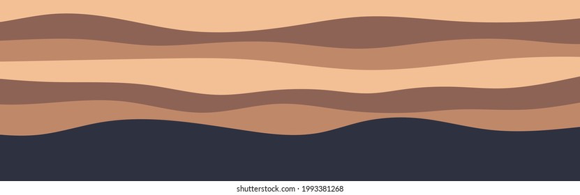 Geological subsurface. Layered of rock and organic strata. Geologic cross section.