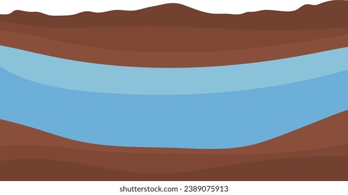 Subsuperficie geológica. Suelo estratificado y agua subterránea.