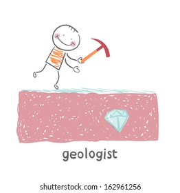 Geologist looking for a gem