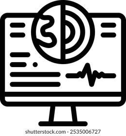 geology icon. Thin Linear Style Design Isolated On White Background