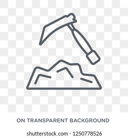 Geology icon. Trendy flat vector Geology icon on transparent background from E-learning and education collection. High quality filled Geology symbol use for web and mobile