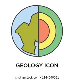 Geology icon vector isolated on white background for your web and mobile app design, Geology logo concept