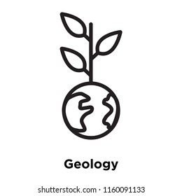 Geology icon vector isolated on white background, Geology transparent sign