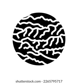 geology mountain landscape glyph icon vector. geology mountain landscape sign. isolated symbol illustration