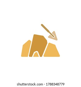 diseño del logotipo del icono del vector de geología