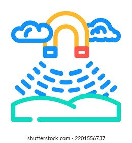 geomagnetic storm color icon vector. geomagnetic storm sign. isolated symbol illustration