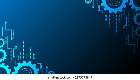 Geomatics Technology Abstract gear model drives the electronic network of the future.digital data background EP.2.hi-tech communication concept innovation vector illustration background 