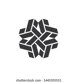 geomatric with a abstract logo template