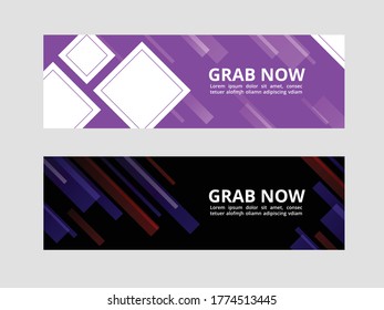 geomatric ad banner design. gradient bannder background vector