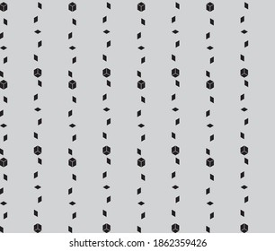 Geomatric Box Black Grey Pattern