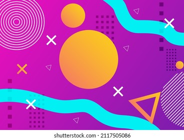 geomatric creative background design with modern and bright color,vector illustration