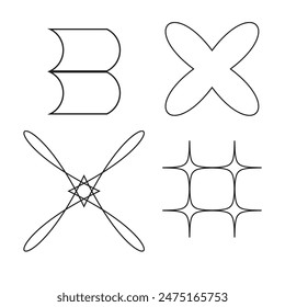 Geomatric Element Graphic Vector Set