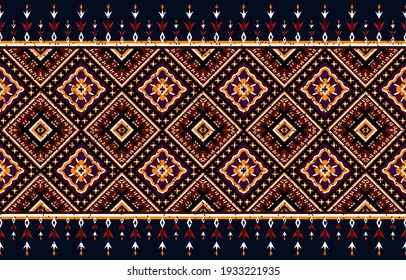 Geomatric ethnic oriental ikat pattern traditional,Abstract ethnic geometric pattern background design wallpaper, Indian border. traditional print vector illustration.