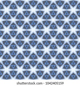 Geomatric flower seamless pattern vector for background, textile