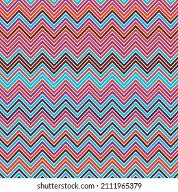 Geomatric line zigzag fabric pattern background, abstract art design decorative fabric textures, progressive tone color.