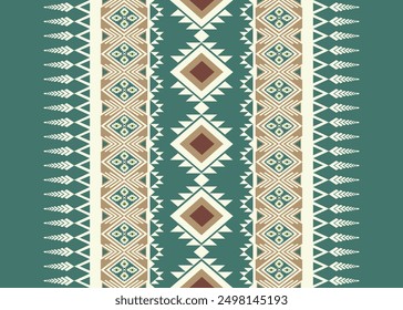 geomatric Oriental ethnic seamless pattern thai native traditional background Design for carpet,wallpaper,clothing,wrapping,batik,fabric,Vector illustration embroidery style.