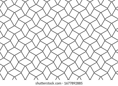 geomatrische nahtlose Muster auf weiß. Vektorillustration-Design