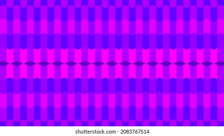 Geomatric shape arrange as abstract background in magenta and purple color tone, Pattern vector design.
