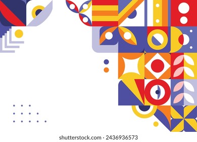 Fondo de forma geomátrica, ilustración vectorial