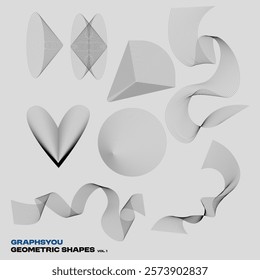Geomatric Shapes packs Graphic Resource for creating background, asset t-shirt design, web theme designs and etc.