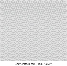 Geomatrical Grey Stars and Circle Pattern 