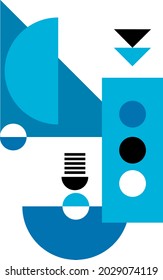 Geomatry Gradient Artwork Poster With Simple Shape and Figure. Abstract Vector Pattern Design in Style for Web Banner, Business presentation, branding package, fabric print, wallpaper
