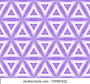 geomeric abstract triangle seamles pattern. Vector texture. Modern design.Purple color
