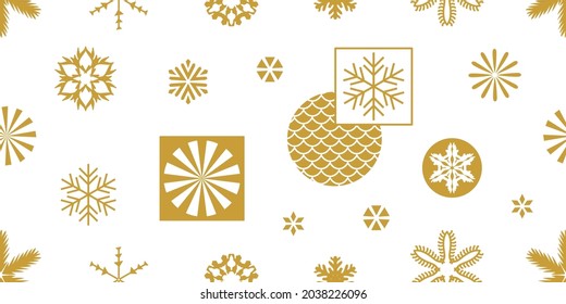 Geomertisches Muster mit Weihnachtsmotiven. Umschlagpapier für Geschenke.